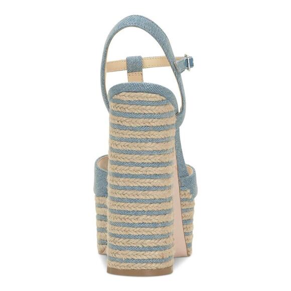 JESSICA SIMPSON Women's Ameeka Denim Peep-Toe Platform Heels, Blue Size 10M - Picture 3 of 5